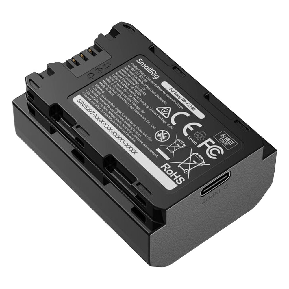 SmallRig 2600mAh LP‑E6P / EN-EL15c / NP-FZ100 USB‑C Rechargeable Fast PD Charging Camera Battery