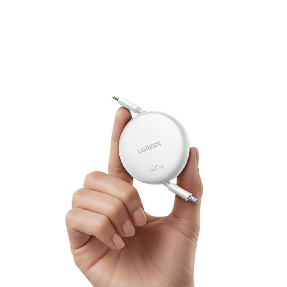 UGREEN Nexode 1M USB-C to USB-C 100W PD Fast Charging Retractable Cable