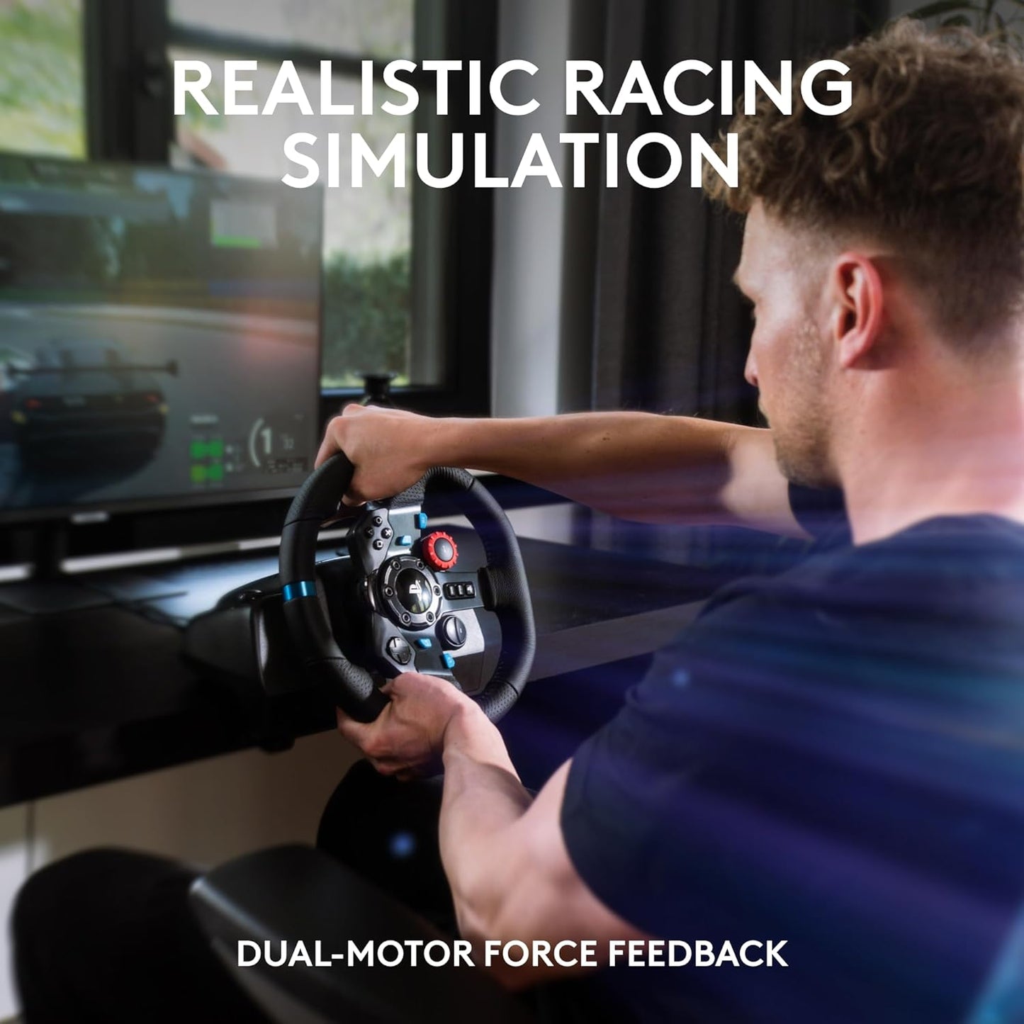 [CLEARANCE] Logitech G29 Driving Force Console Wheel and Pedals with Drive Shifter Bundle for Interactive Steering Games | JG Superstore