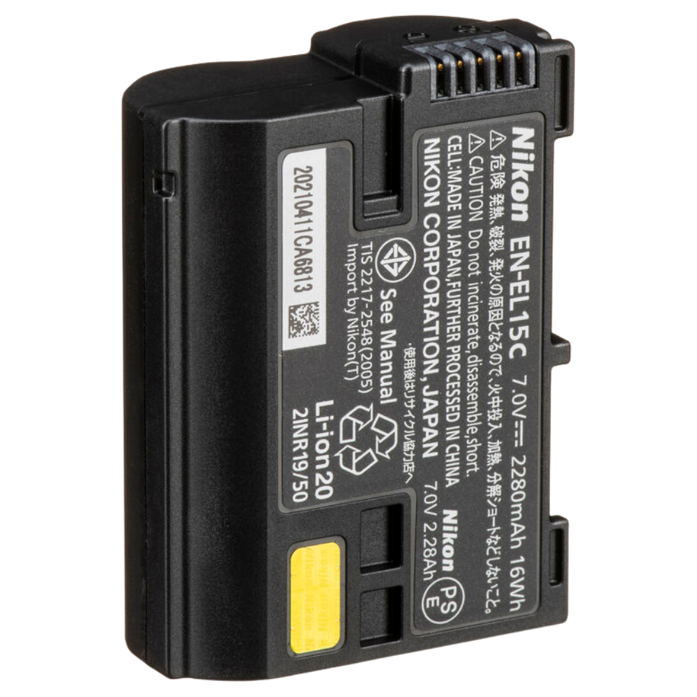 Nikon EN-EL15c Rechargeable Li-ion Battery (2280mAh / 16Wh / 7.0V) for Select Nikon Z & DSLR Cameras
