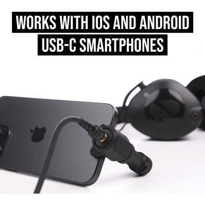 RODE VideoMic ME-C+ Cardioid Condenser Directiol Microphone Plug & Play USB Type-C / 3.5mm Outputs for Smartphone Mobile iOS Devices