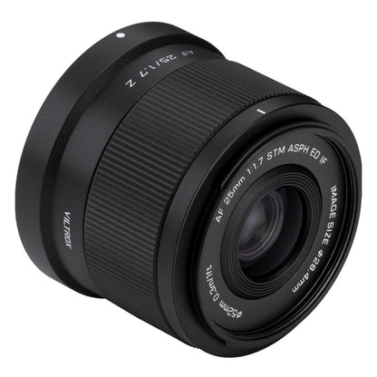 Viltrox Air Series 25mm F/1.7 Nikon Z Mount AF Autofocus Fast STM APS-C Format Wide-Angle Prime Lens with High Quality Optics, Smart Eye and Face Detection for Mirrorless Camera, Street and Still Life Photography Videography