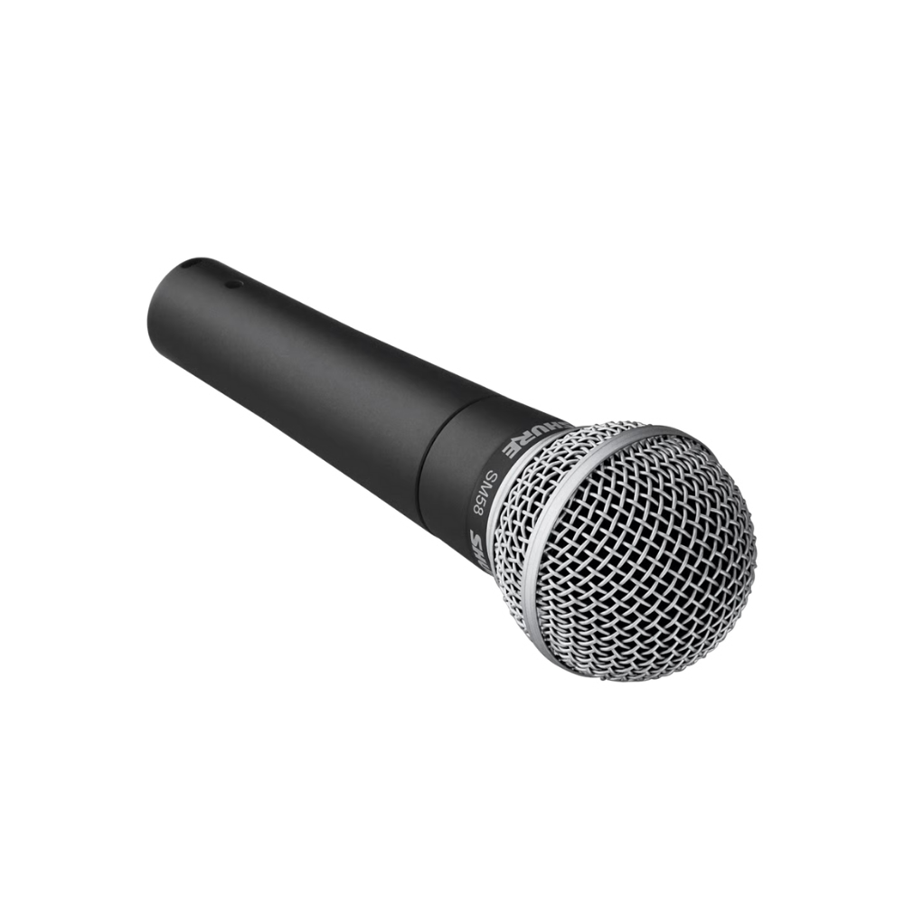 Shure SM58 Cardioid Dynamic Vocal Microphone for Live Performance, Studio Recording, Music Instruments & Podcasting | SM58-LC