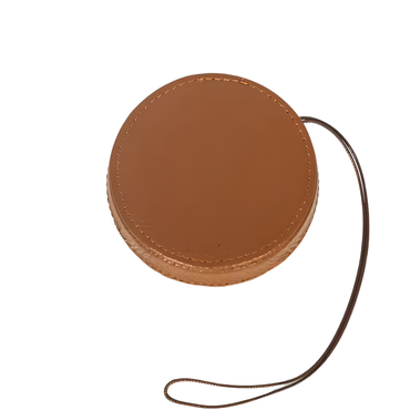 Pikxi Instax Mini 41 Instant Camera Leather Protective Cover Lens Cap w/ Anchor Loops - Black, Brown