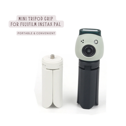 Pikxi Mini Tripod Grip for Fujifilm Instax Pal Tiny Digital Camera - Black & White
