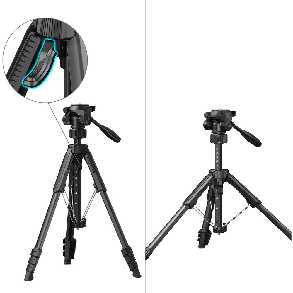 SmallRig Stalite AP-21 Photo Tripod Stand with Up to 5KG Max Payload, 1/4"-20 Screw Detachable QR Quick Release Plate, Fast Landscape to Portait Switching, Two Bubble Levels, Inverted Head Mounting for Travel, DSLR Mirrorless Camera | 5351