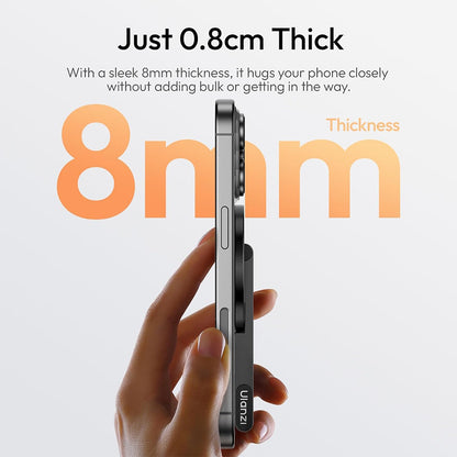 Ulanzi MA60 Foldable MagSafe Smartphone Tripod Stand with Multi-Angle Adjustment, Ultra Slim and Compact Design for iPhone 16/15/14/13/12 Pro Max & Other Compatible Mobile Devices - Ideal for Live Streaming, Vlogging
