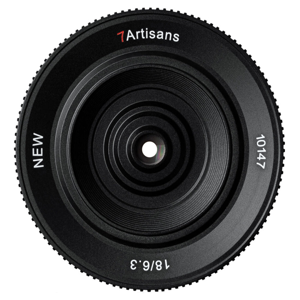7Artisans 18mm F/6.3 Mark II APS-C Format Sony E Mount Wide Angle Prime Pancake UFO Slim Lens MF Manual Focus for Mirrorless Cameras