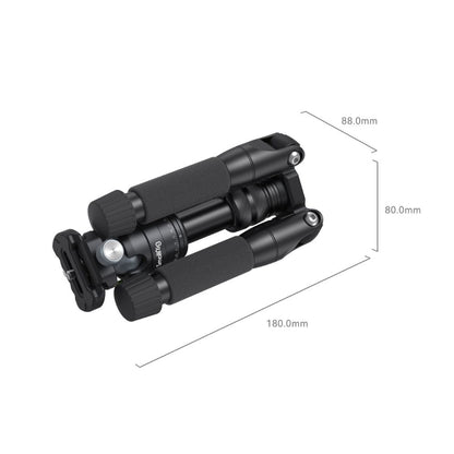 SmallRig VT-20 Aluminum Mini Camera Tripod with Arca-Type Quick Release Plate, Ball Head, 6KG Load Capacity, 5-Section Adjustable Legs, Smartphone Holder, and 1/4"-20 Threaded Hole for Attachments and Accessories | 4289