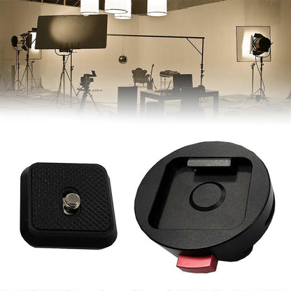 Pxel QR Quick Release Plate and Tripod Base Mount with 3/8-16" Threads
