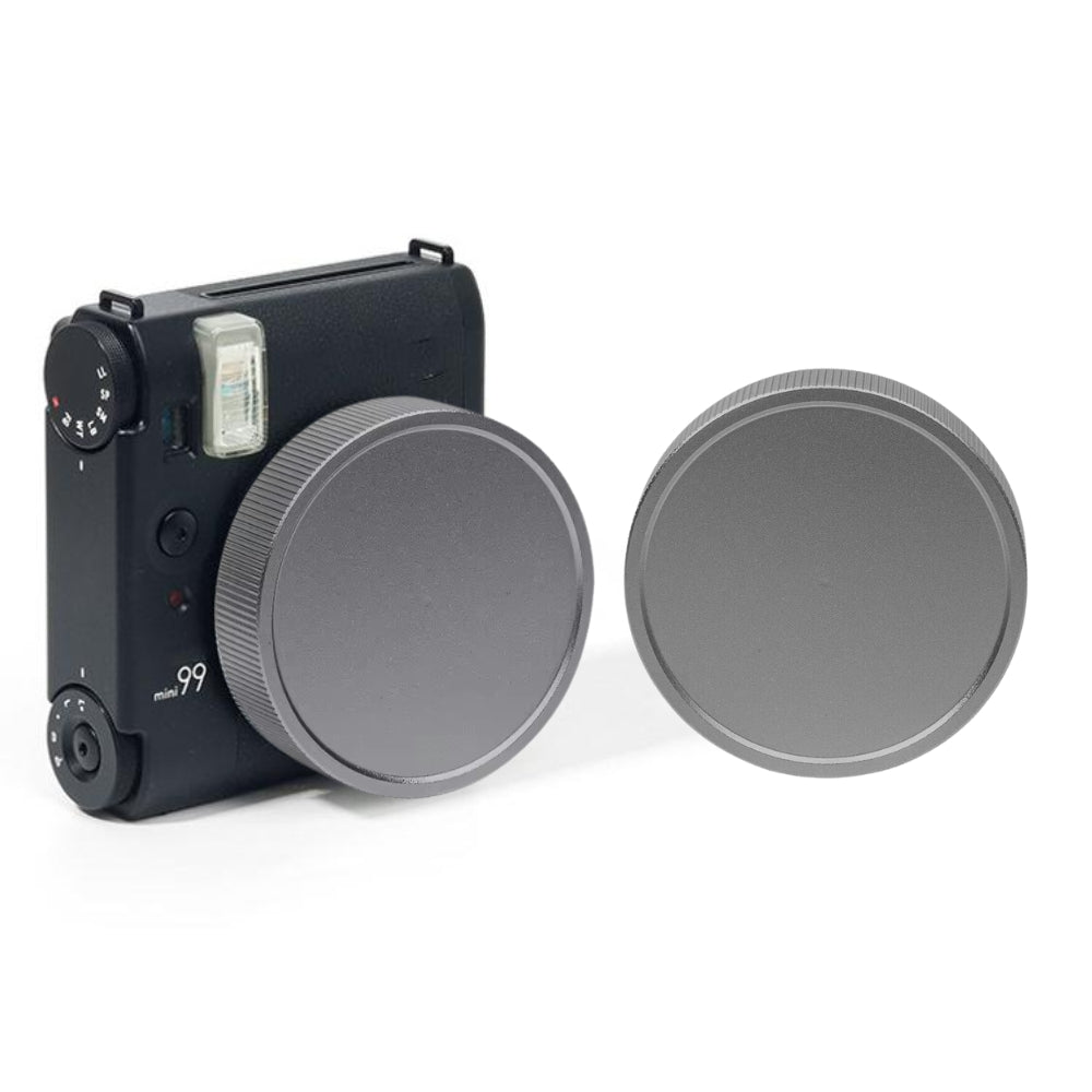 Pikxi Aluminum Protective Lens Cap for FUJIFILM Instax Mini 99 Instant Film Camera - Available in Black, Gray, and Silver Colors