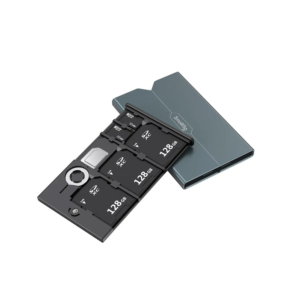 SmallRig 3015 Memory Card Case with 3 SD Card Slot, 2 Micro SD