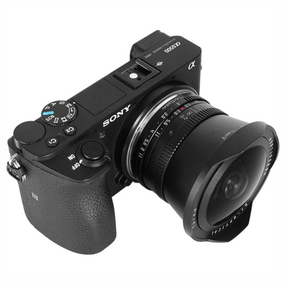 TTArtisan 7.5mm f/2.0 APS-C Format Fisheye Lens Sony E | Nikon Z | M43 | Leica L | FUJIFILM X | Canon RF Mount Circular Large Aperture 180° Ultra Wide Angle with Full Metal Body, MF Manual Focus Ring for Panoramic Landscape Photography