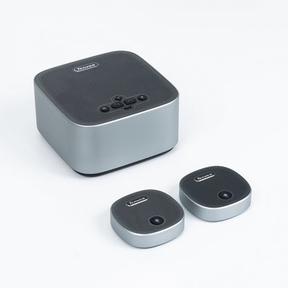 Tenveo M6B Conference Bluetooth Speakerphone with Built-in Omnidirectional Microphone and Dual Expansion Mics for Video Live Streaming, Broadcast, Gaming, Conferencing & Meeting