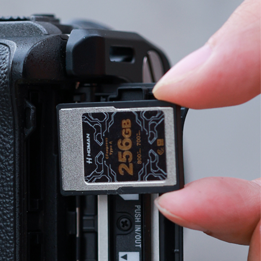 HOMAN 512GB 256GB CFExpress Type A Memory Card VPG 200 8K UHD RAW Photo / Video Support Max 900MB/s Read | 800MB/s Write Speed