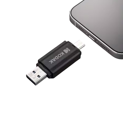 KODAK K143D 32GB 64GB Dual Flash Drive USB 3.2 Gen1 / USB Type-C OTG Port Memory Stick