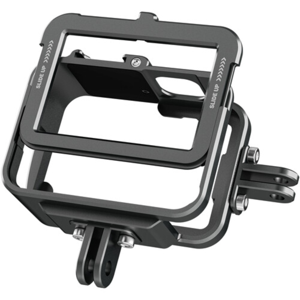 TELESIN Aluminum Cage with Convertible Vertical Frame for GoPro HERO 12 / 11 / 10 / 9 Action Cameras