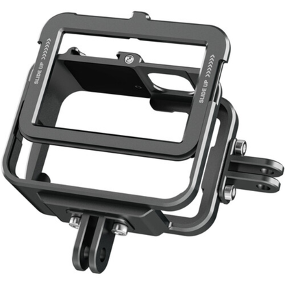 TELESIN Aluminum Cage with Convertible Vertical Frame for GoPro HERO 12 / 11 / 10 / 9 Action Cameras