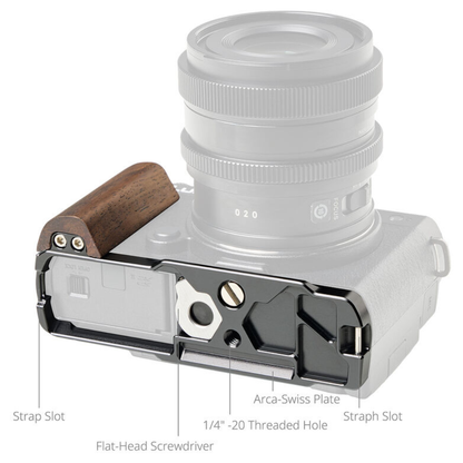 SmallRig L-Shape Camera Grip for Panasonic LUMIX S9 with Arca-Type Quick Release Base Plate and Silicone Handle | 4517