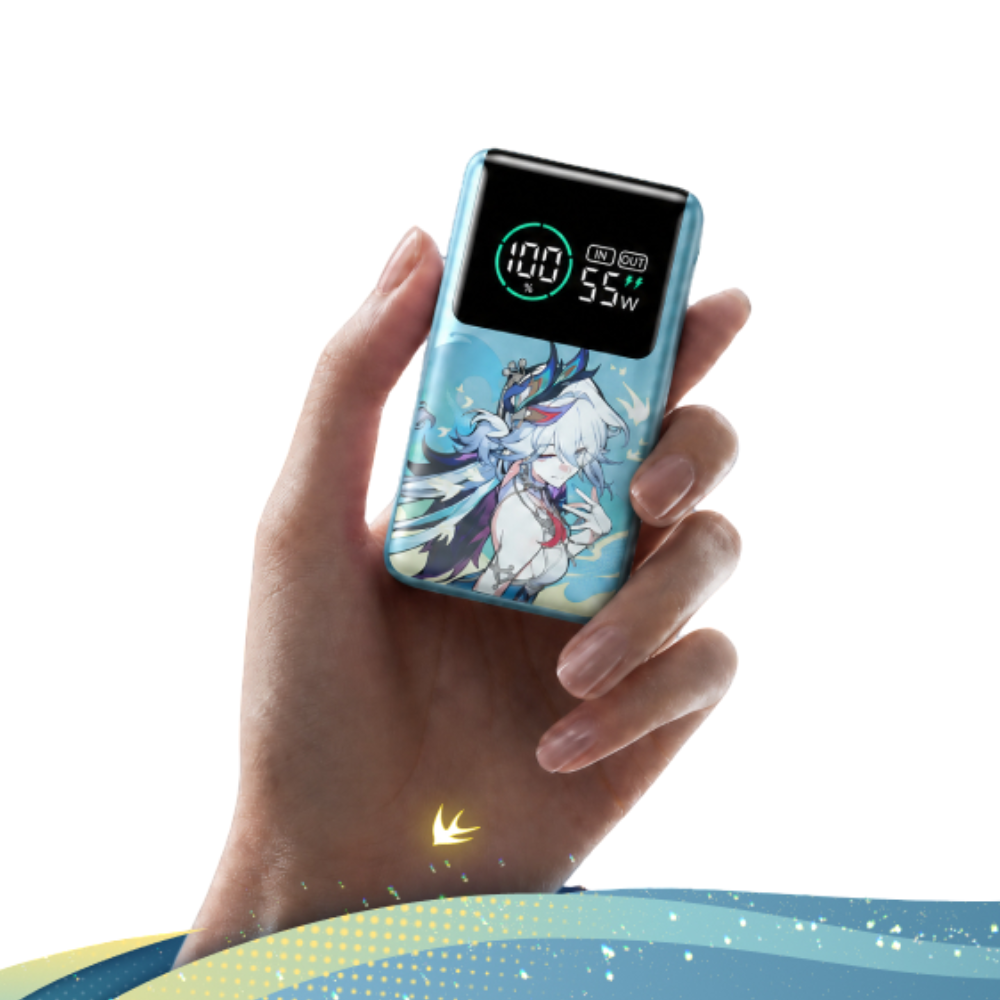 UGREEN x Honkai: Star Rail Nexode Pro 10000mAh 55W Fast Charging Power Bank w/ Built-in USB-C Cable, Smart Display, CCC Certified | PB727