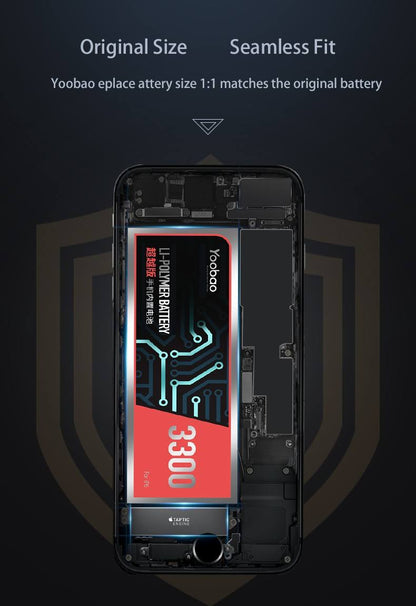 Yoobao 3400mAh ATL Version Battery Replacement for iP 6 Plus Smartphone