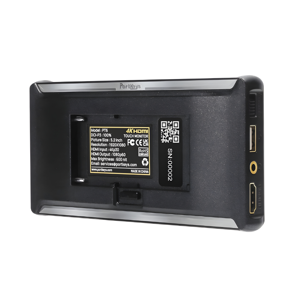 PORTKEYS PT6 5.2" HDR Touchscreen Camera Field Monitor