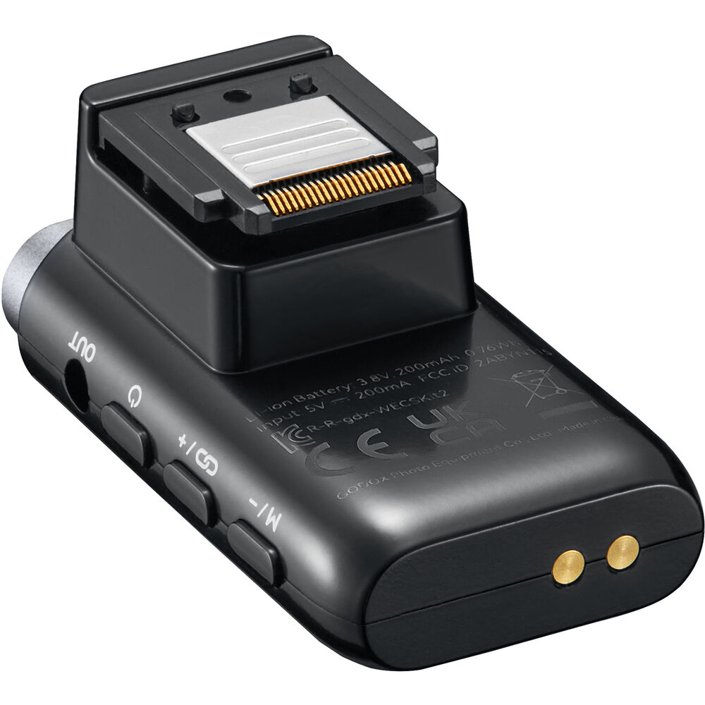 Godox WEC-S 2-Person Wireless Mic (2TX + 1RX) with Multi-Interface Shoe for Sony Cameras, Charging Case, Digital & Alog Audio Mode, Built-In Microphone On Receiver, Clip-On Transmitters, 8+21 Hours Battery Life for Vlogging & Streaming