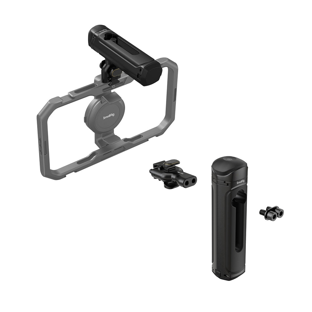 SmallRig Quick Release Side Handle with Cold Shoe Mount & Wireless Control (Optional) for SmallRig's Mobile Video Smartphone Cages | 4403 4402