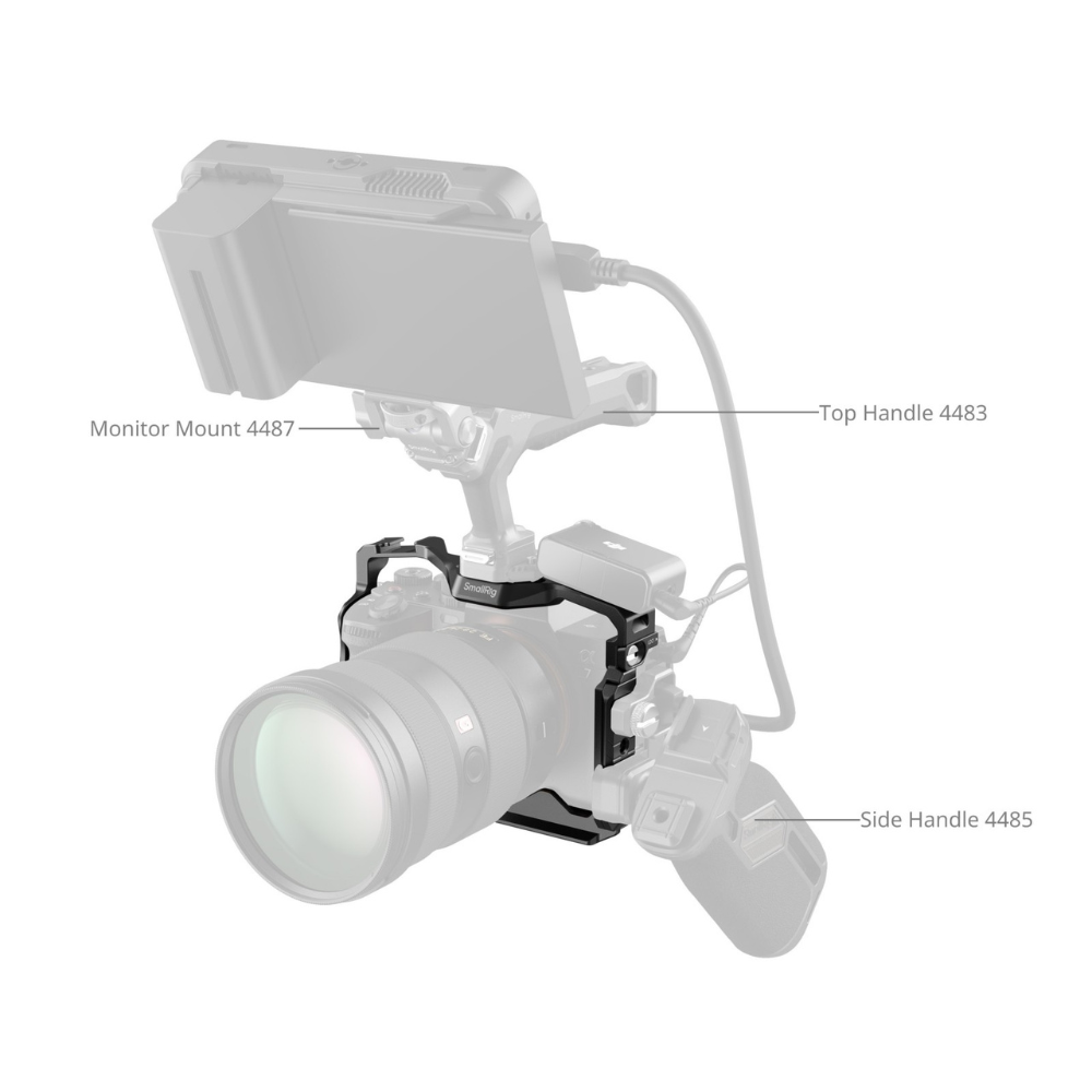 SmallRig Mirrorless Camera Cage w/ AirTag Slot for Sony Alpha a7R V, a7 IV, a7S III & a1 | 5583