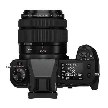 FUJIFILM GFX 50S II Medium Format Mirrorless Camera with 35-70mm f/4.5-5.6 WR Lens Kit, 51.4MP CMOS Sensor, Full HD 1080p Video, 30fps Electronic Shutter, Film Simulation Modes, Tilting Touchscreen LCD
