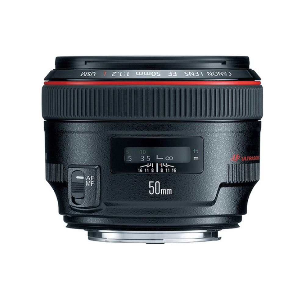 Canon EF 50mm f/1.2L USM Prime Lens with Full Frame Sensor Format 