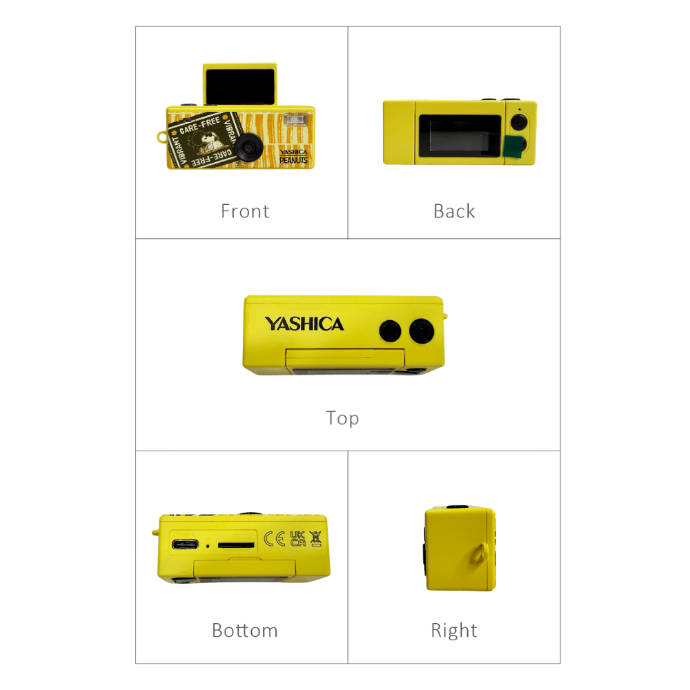 YASHICA Funtastic Keychain Digital Camera Charm Mini Camera with Flip Screen Display 1080p Video Recording and MicroSD Card Slot