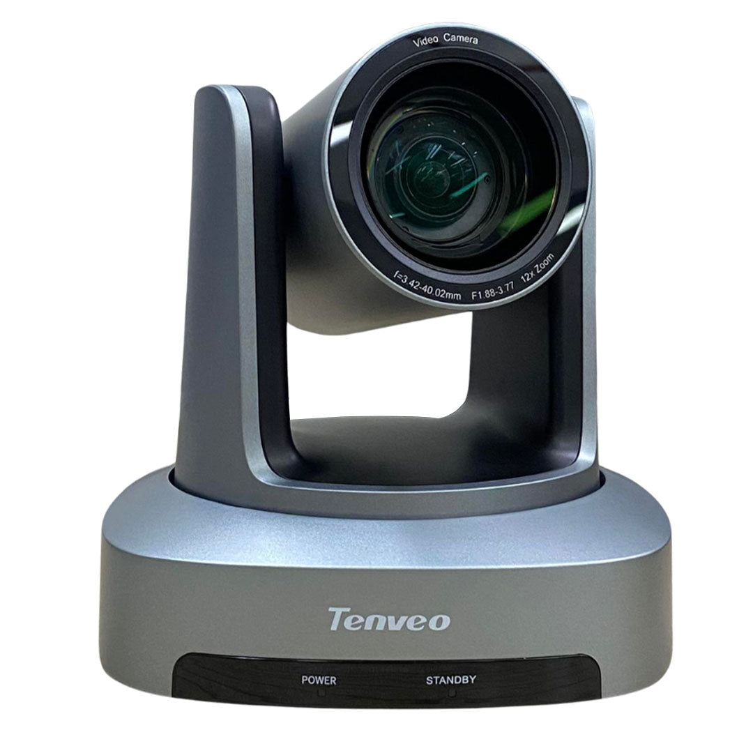 Tenveo TEVO UV612A-4K NDI HX 4K 60fps UHD 12x Optical Zoom PTZ Live Streaming Video Camera with / HDMI / RJ45 PoE / SDI Interfaces, 175 / 90 Degree Pan and Tilt for Conference Meeting Live Streaming and Broadcast