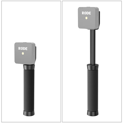 [CLEARANCE] SmallRig Adjustable Telescopic Lavalier Microphone Handle Grip with Universal Cold Shoe, 1/4"-20 Bottom Mounting Thread for RODE Wireless GO/Wireless GO II, SmallRig W60, Hollyland Lark 150, Synco G1/A2, DJI Mic Lavalier Microphones | 3182