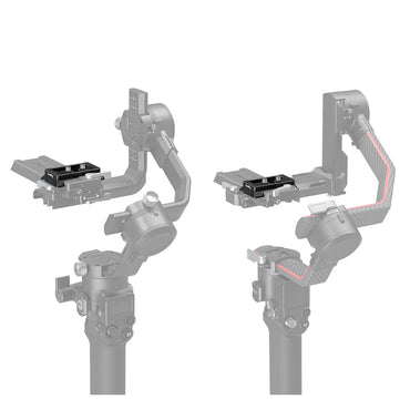 SmallRig Lightweight Arca-Type Quick Release Plate with Durable Aluminum Plate, Rubber Padding, 1/4"-20 Screws for DJI RS 2 / RSC 2 Gimbals and SmallRig Camera Cage 3154