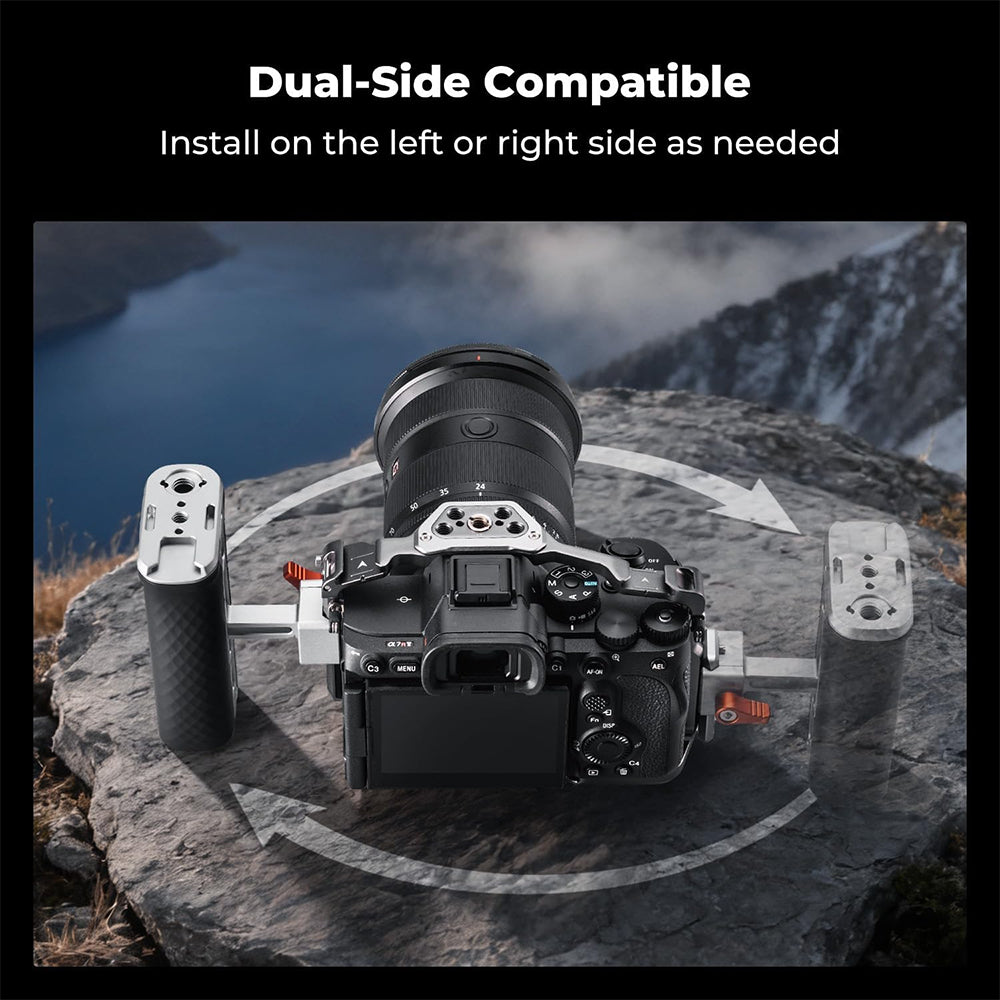 K&F CONCEPT Camera Cage Top & Side Handle w/ NATO & 3/8"-16 ARRI Dual Mount