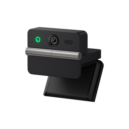 OBSBOT Meet Flip AI-Powered Foldable 4K Webcam w/ AI Framing, Eye Tracking, Dual Mics, Teleprompter