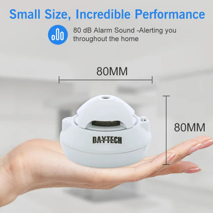 DAYTECH Photoelectric Standalone Smoke Detector Fire Preventive Alarm System for Home, Office, School, Hotel, Hospital, Restaurant Indoor Establishments | SM06TA