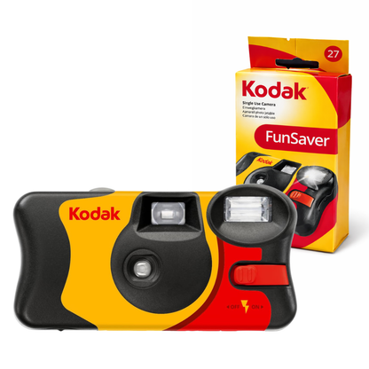 KODAK SUC FunSaver Disposable Analog Film Camera with 27 Exposures Shots, 800 ISO, 35mm Film Format and C-41 Print Process for Point and Shoot Photography