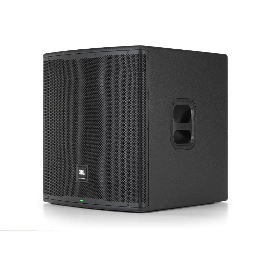 JBL EON718 18 Inch Professional Powered PA Subwoofer with 1500W Amplifier, 2-Channel Digital Mixer, and Vertical Threaded Pole Mounting System