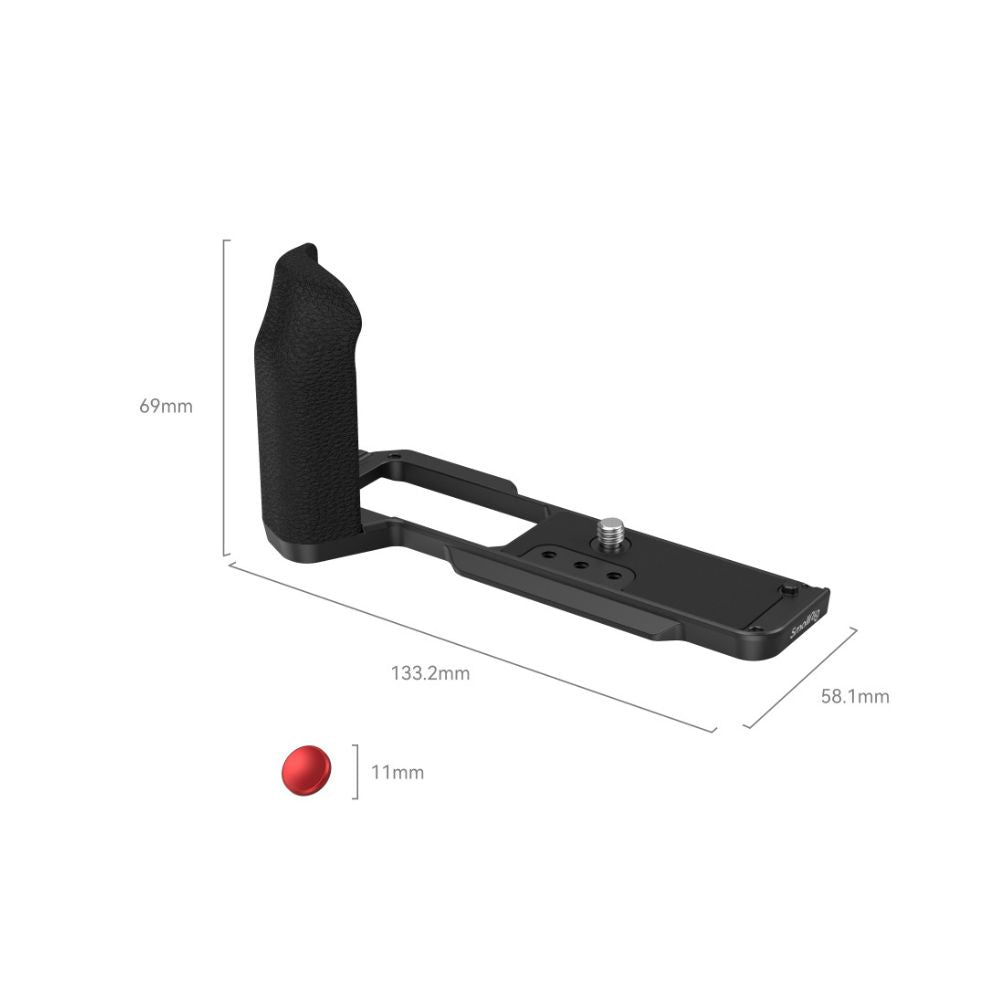 SmallRig L-Shape Bracket for FUJIFILM X-T5 Camera with Silicone Grip - Arca-Type Baseplate, Shutter Button, Lightweight & Compact Design, Unobstructed Access to Ports, Buttons & Flip Screen, Multiple Mounting Options | 4260 4136