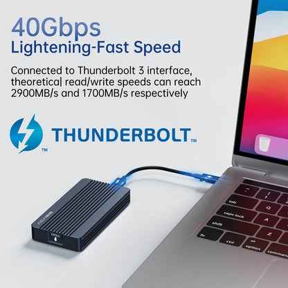 ACASIS TBU405Air Thunderbolt 3 USB Type-C NVMe M.2 SSD Enclosure with High-Speed 40Gbps Data Transmission and Supports Up to 8TB Storage Capacity for Windows, macOS, and Linux, PC, Laptop, Desktop Computer