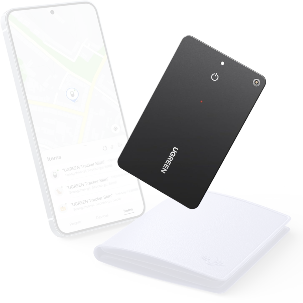UGREEN Tracker Slim with SmartThings Samsung Find IP68 1.7mm Ultra-Slim Rechargeable | CM830 (55770)