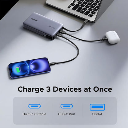 UGREEN Nexode 20,000mAh 145W Power Bank w/ Built-in USB-C Cable