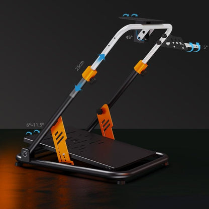 PXN A11 Gaming Racing Wheel Foldable Stand Heavy‑Duty Adjustable Steel Frame for Race Sim Setup