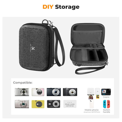 K&F Concept 1 Liter Digital Camera Case Waterproof Shockproof with 2 Ways Carrying Storage Bag for Cameras & Photography Accessories | KF13-167