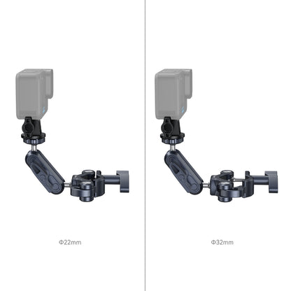 SmallRig Action Camera Handlebar Clamp with Dual Ball Head Arm for GoPro, DJI, Insta360 and Compatible with Motorcycles & Bicycles (Up to 100 km/h) | 4191