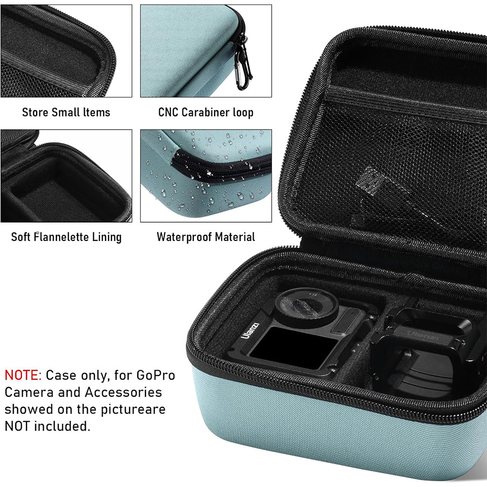 Ulanzi A18 Multifunctional PU+EVA Storage Box Case with Zip Lock Design, Padded Foam Dividers for Camera and Audio Accessories and Devices