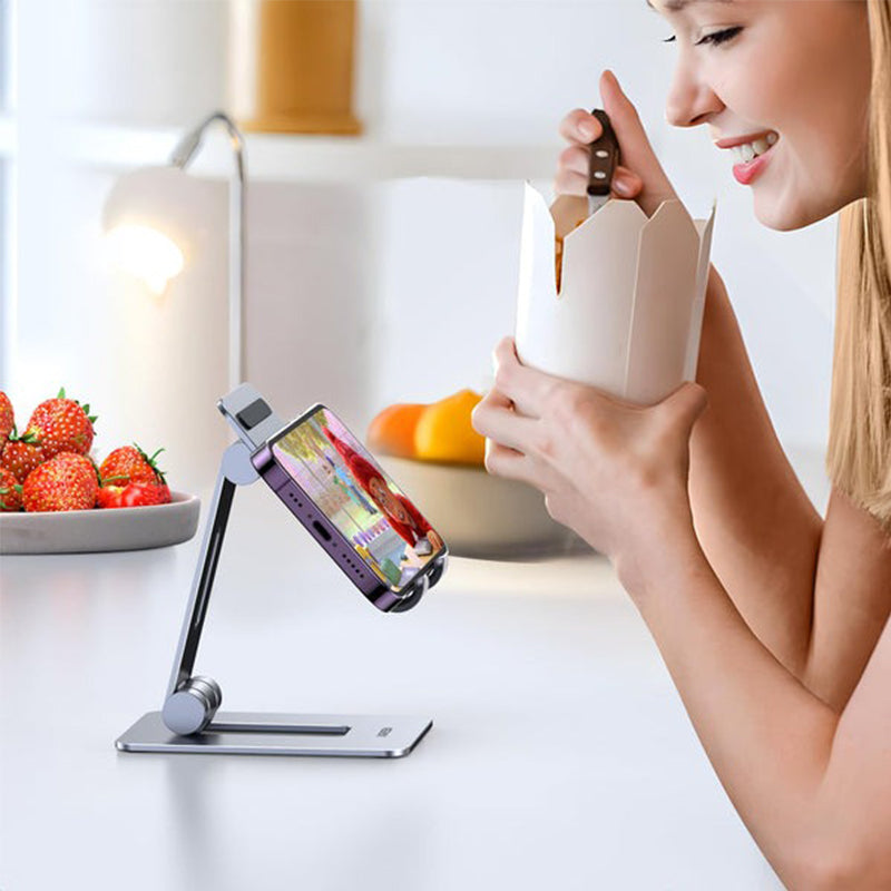 [CLEARANCE] UGREEN Desk Phone Holder Foldable Stand Type Mobile Phone Mount - Compatible with 4-9.7" Cellphone, Android & iOS Smartphone, Samsung Galaxy Plus Ultra, Tablet, iPhone Plus Pro Max, iPad Mini | Accessories
