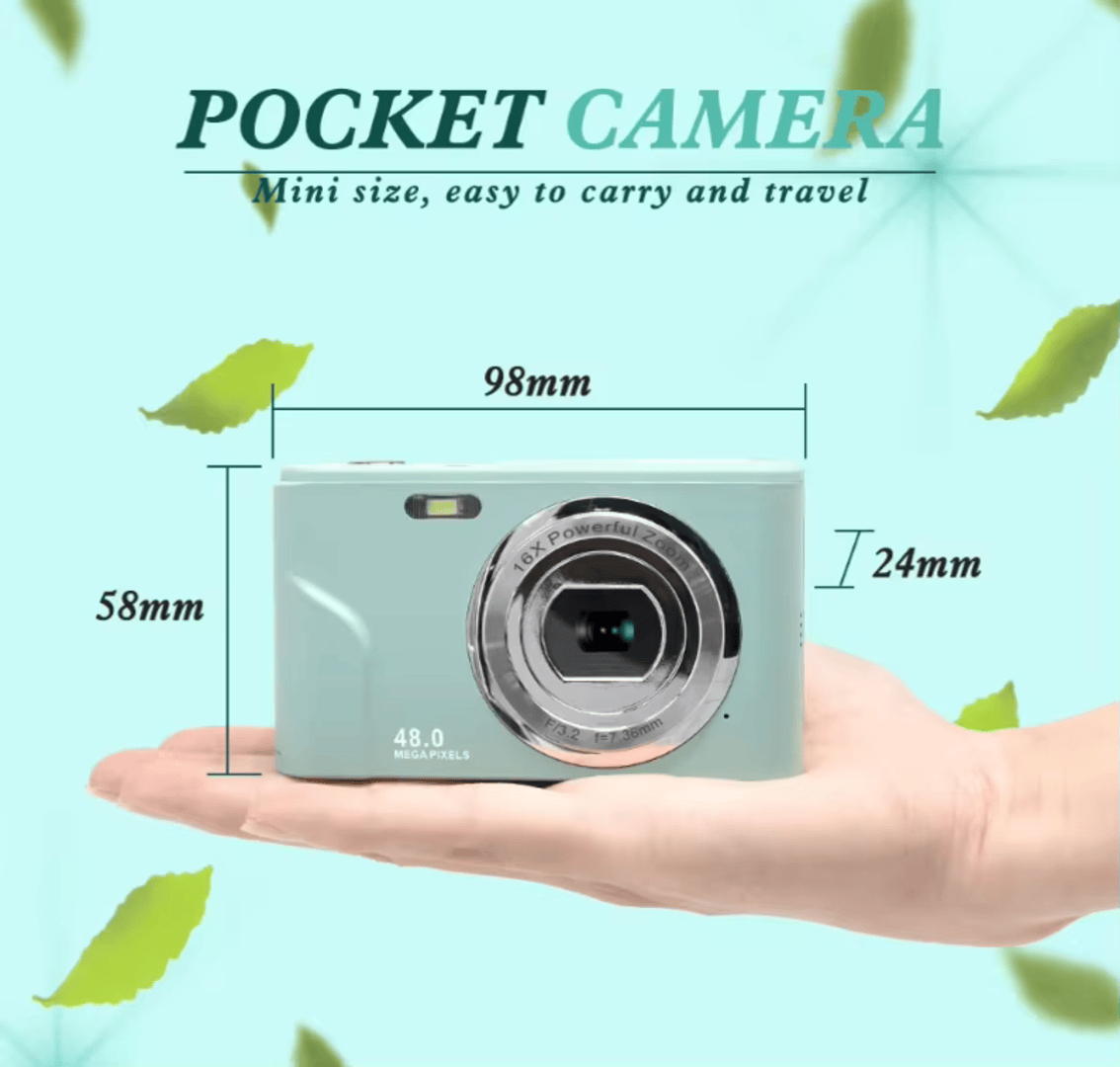 SONGDIAN DC311L 48MP Digital Camera w/ Flash 1080p FHD 16x Zoom Autofocus Max 256GB Storage Capacity